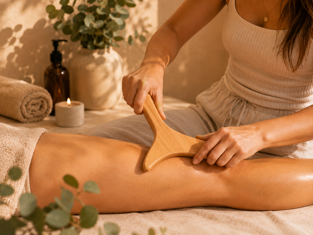 Bluscha® Premium Houten Gua Sha Massagetool 30 x 15 cm