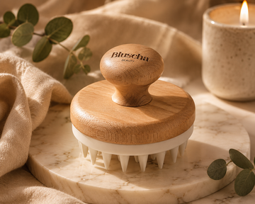 Bluscha® - Scalp Massager - Hoofdhuid Massage - Brush - Siliconen Haarborstel - Hoofdmassage - Scrub - Massage Borstel - Haar - Shampoo Brush - Haargroei - Anti Roos - Doorbloeding - Gezonder haar - Haarolie