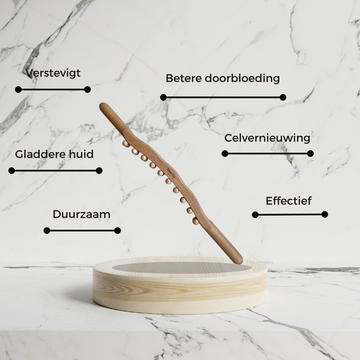 Bluscha® Premium Houten Massage Stok XXL