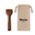 Bluscha Flat Foundation Brush brons met opbergzakje