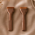 Bluscha Flat Foundation Brush brons voor- en achterzijde