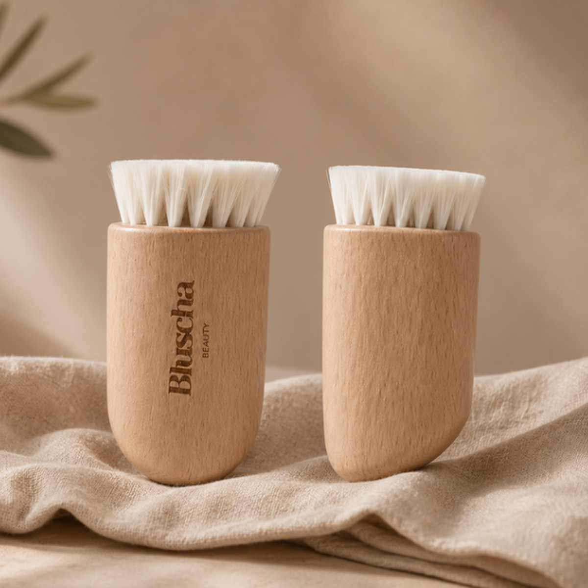 Bluscha® Gezichtsborstel voor- en achterzijde