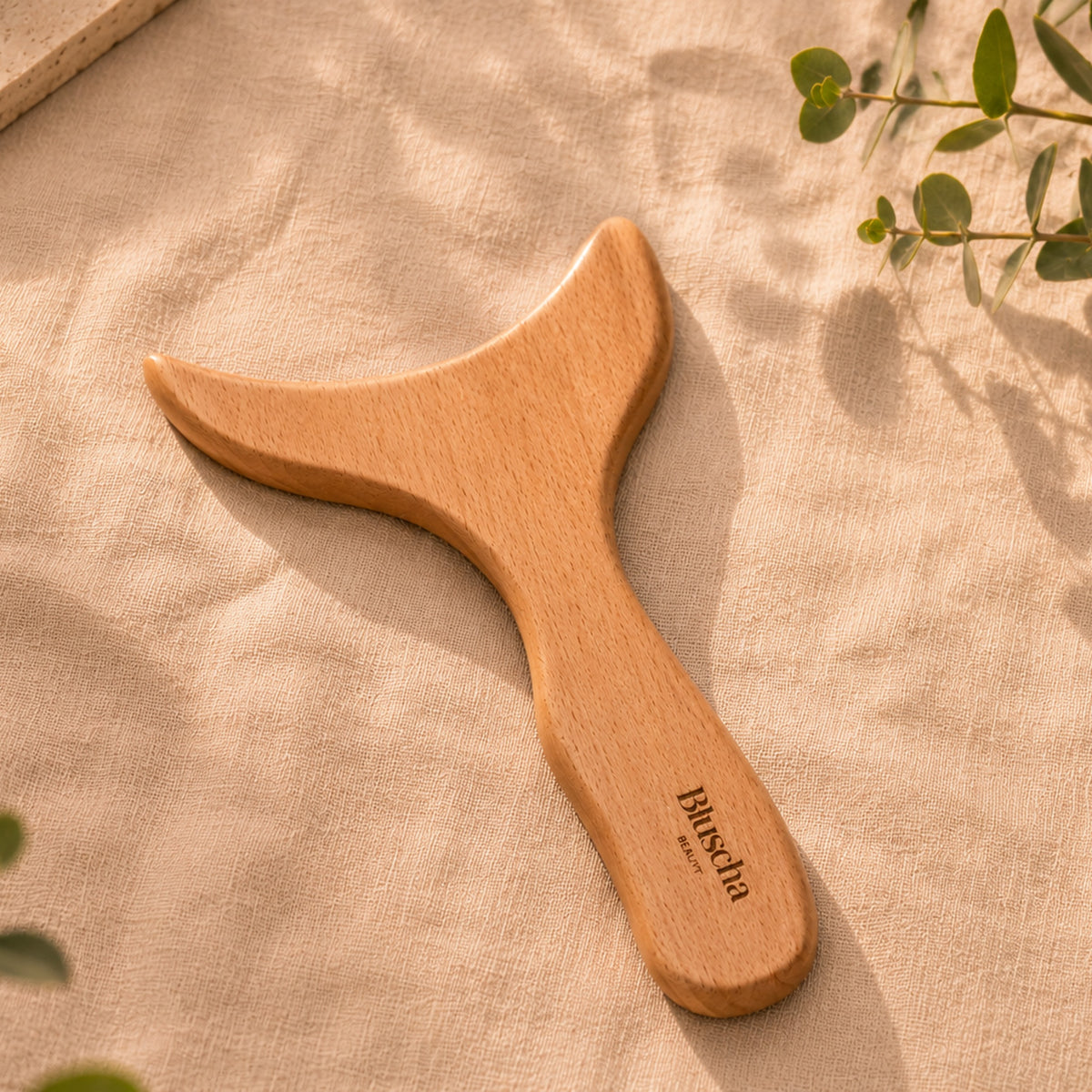 Bluscha Premium Houten Gua Sha Massagetool 30 x 15 cm