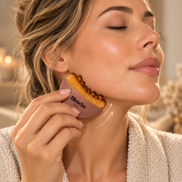 Bluscha multifunctionele brush voor self tan foundation en make-up