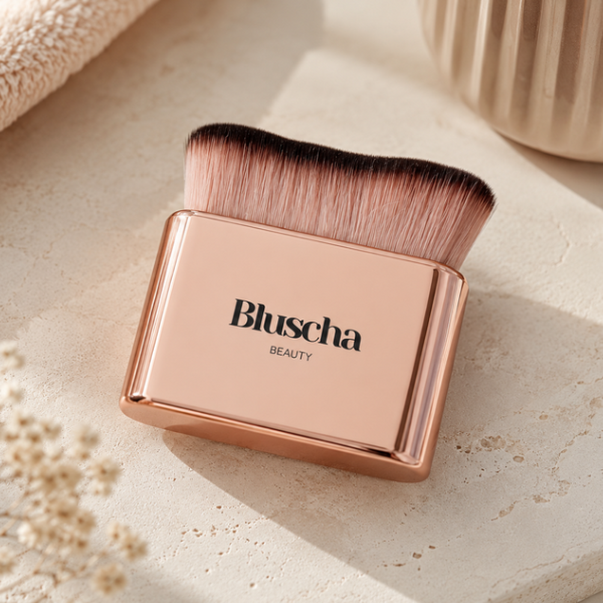 Bluscha® Luxe Tanning Brush Rosé detail