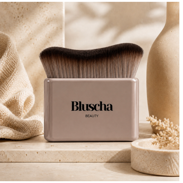 Bluscha® Luxe Tanning Brush Taupe hero