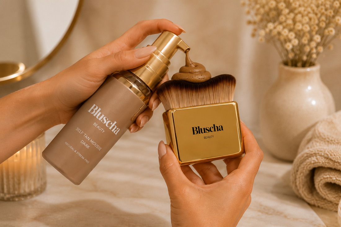 Bluscha® Luxe Tanning Brush - Goud